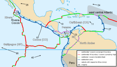 Caribbean plate tectonics-en