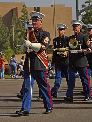 Marines on parade