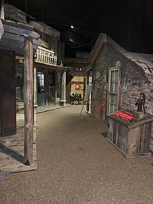 Ghost town museum exhibit