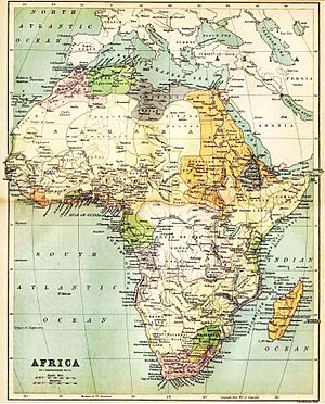 African map 1885