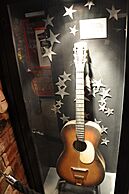 Casbah Coffee Club's guitar, often played by Lennon, Paul & Harrison ca.1959-1962 (The Beatles Story)