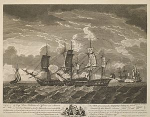 Naval battle at Ushant, 1780 RCIN 734058.4.a