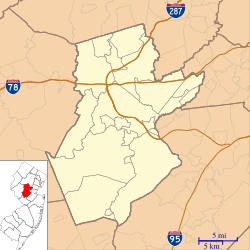 Middlebrook encampment is located in Somerset County, New Jersey