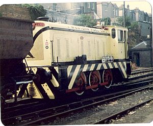 Western Fuels Diesel Locomotive at Bristol Docks Summer 1981
