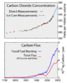 Carbon History and Flux Rev