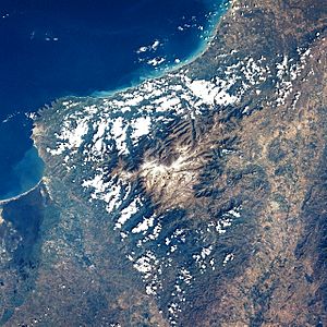 Sierra Nevada de Santa Marta desde el espacio