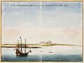 Johannes Vingboons - Aldus verthoon hem 't casteel Argijn uyt der zee (1665)
