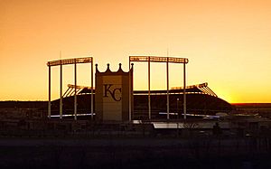 Kauffman Stadium Sunset