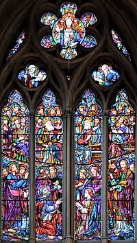 West Window, All Saints church, Kingston upon Thames.jpg