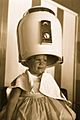 Girl under hair dryer, 1958