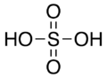 Sulfuric acid chemical structure