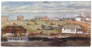 Landing at melbourne 1840
