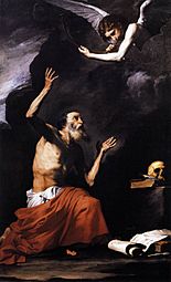 José de Ribera - St Jerome and the Angel - WGA19365