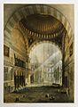 L'intérieur et l'extérieur de la mosquée, avant sa restauration - Fossati Gaspard - 1852
