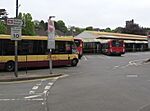 Entrance to Caerphilly bus station (geograph 5776006).jpg