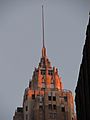AIG New York building at the golden hour