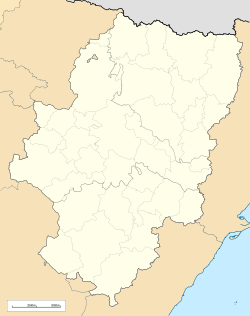 Caspe is located in Aragon