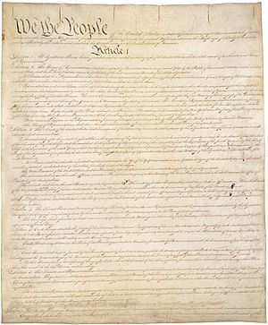 Constitution of the United States, page 1