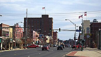 Downtown street in Fort Smith