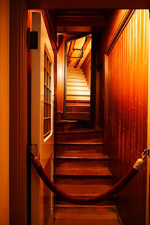 Winchester Mystery House hallway staircase