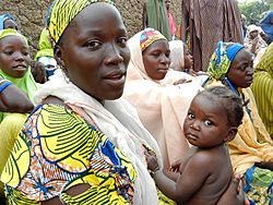 A woman attends a health education session in northern Nigeria (8406369172)