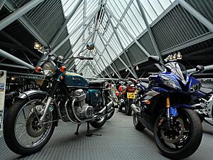Motorcycle gallery at the National Motor Museum