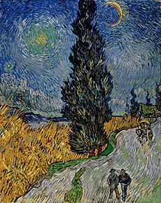 Vincent van Gogh - Road with Cypress and Star - c. 12-15 May 1890