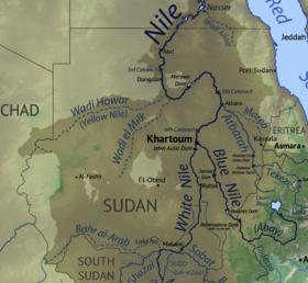Nile Map Sudan