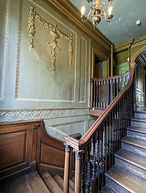 The staircase at Rainham Hall