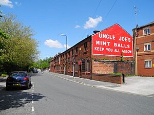 Uncle Joe's Mint Balls, Dorning Street-Wigan - geograph.org.uk - 3578355