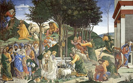 Eventos de la vida de Moisés (Sandro Botticelli)