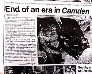 Courier Post 1900 End of an Era in Camden