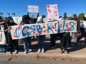 UCSB Kills Banner-Raytheon Protest 11-9-23