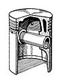 BHB Hiduminium piston (Autocar Handbook, 13th ed, 1935)