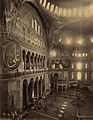 Sébah and Joaillier - Interior of Ayasofya Mosque