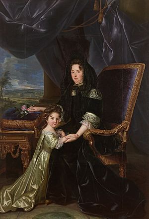 Françoise d'Aubigné, marquise de Maintenon (1635-1719), et sa nièce Françoise d'Aubigné, future duchesse de Noailles
