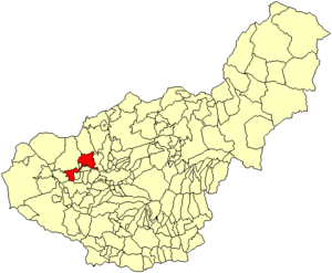 Location of Pinos Puente