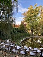 Art installation in Dumbarton Oaks Gardens, USA