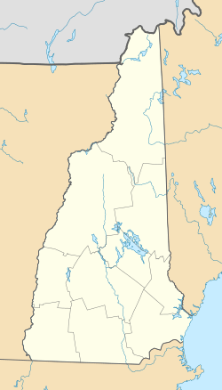 Location of Newfound Lake in New Hampshire, USA.