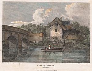 Henley Bridge, engraved by Hay from a drawing by J.P.Neale, from Beauties of England and Wales, London, 1812