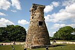A stone tower serving as an astronomical observatory