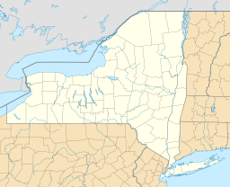 Location of lake in New York, USA