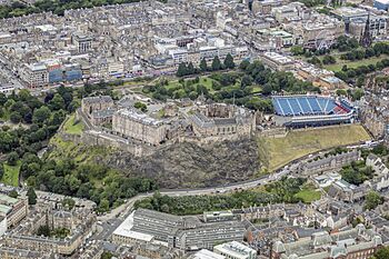 Scotland-2016-Aerial-Edinburgh Castle