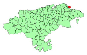 Location of Santoña