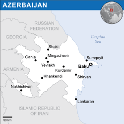 Azerbaijan - Location Map (2013) - AZE - UNOCHA