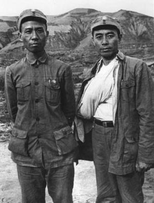 1939 Liu Shaoqi and Zhou Enlai
