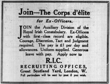 Auxiliary division recruitment notice