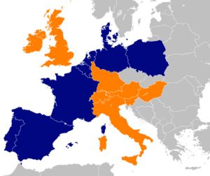 Aldi branches in Europe