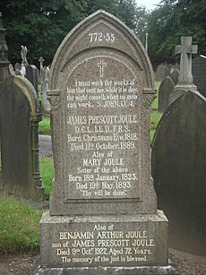 James Prescott Joule gravestone