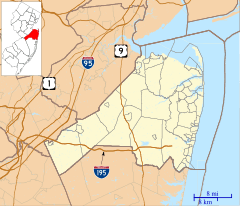 Elberon, New Jersey is located in Monmouth County, New Jersey
